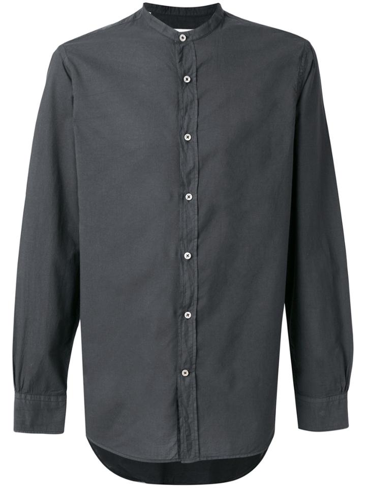 Officine Generale Classic Long Sleeve Shirt - Green