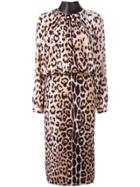 Tom Ford Leopard Print Longsleeved Dress - Multicolour