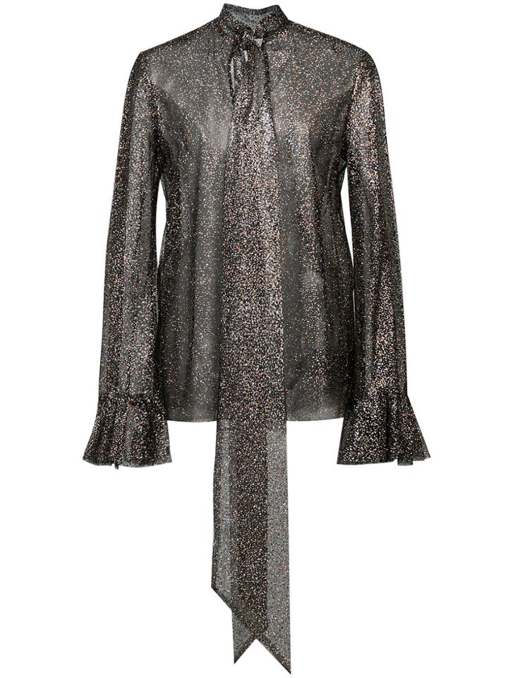 Rodarte Tie Neck Oversized Sleeve Shirt - Unavailable
