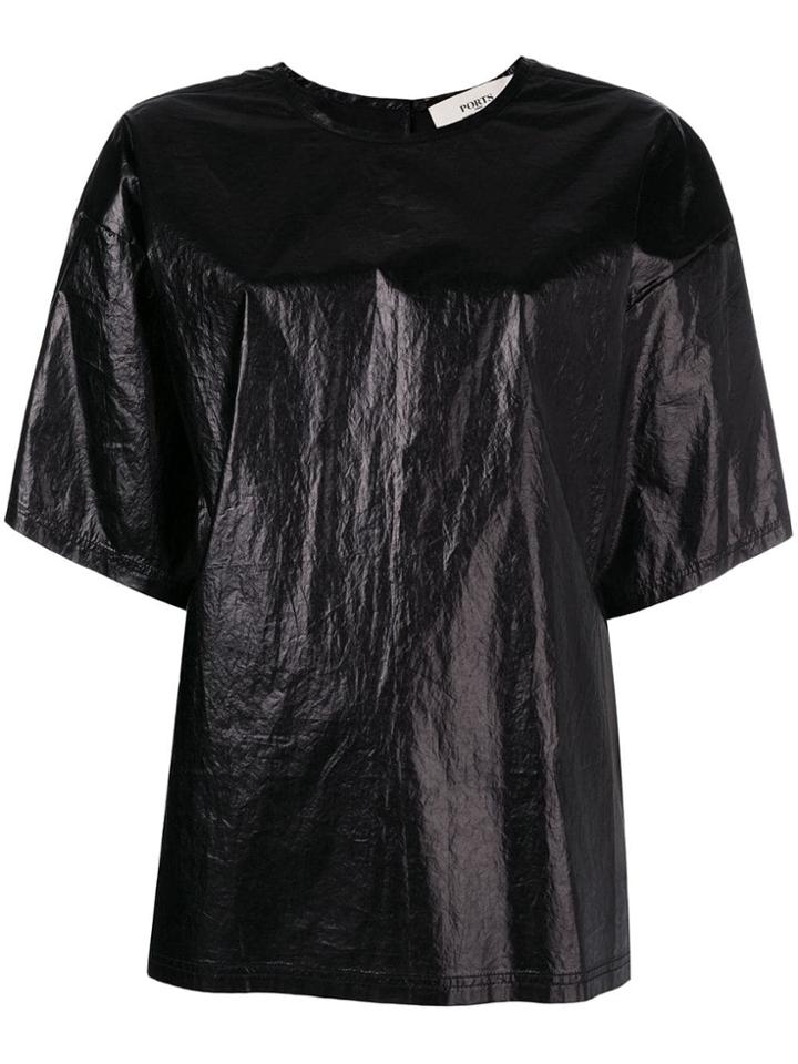 Ports 1961 Short Sleeve Oversized T-shirt - Black