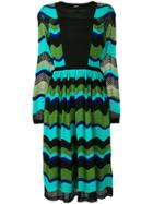 M Missoni Knitted Mid-length Dress - Green