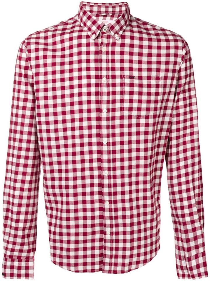 Sun 68 Checked Button-down Shirt - Red