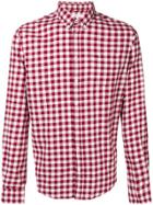 Sun 68 Checked Button-down Shirt - Red