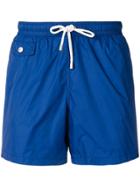 Hartford Drawstring-waist Swim Shorts - Blue