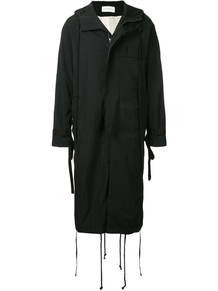 Song For The Mute Wander Hooded Parka - Black