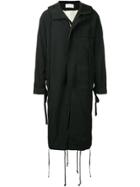 Song For The Mute Wander Hooded Parka - Black