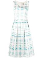 Eggs - Pleated Flared Dress - Women - Polyester/acetate - 40, White, Polyester/acetate