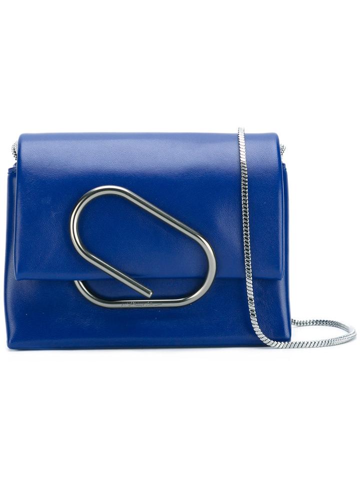 3.1 Phillip Lim Alix Shoulder Bag, Women's, Blue, Calf Leather