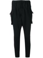 Yohji Yamamoto Slim-fit Track Trousers - Black