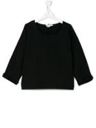 Andorine Teen Drawstring Hem Sweatshirt - Black