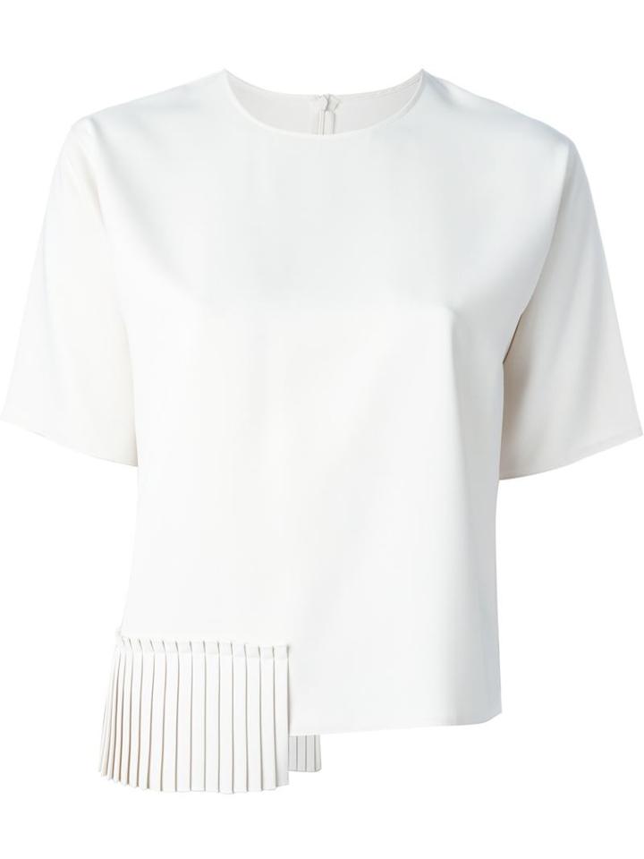 Maison Margiela Pleated Hem Blouse