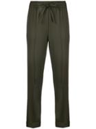 P.a.r.o.s.h. Fitted Cropped Trousers - Green