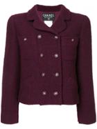 Chanel Vintage Double-breasted Tweed Jacket - Pink & Purple