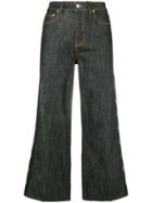 Red Valentino Cropped Flared Jeans - Black