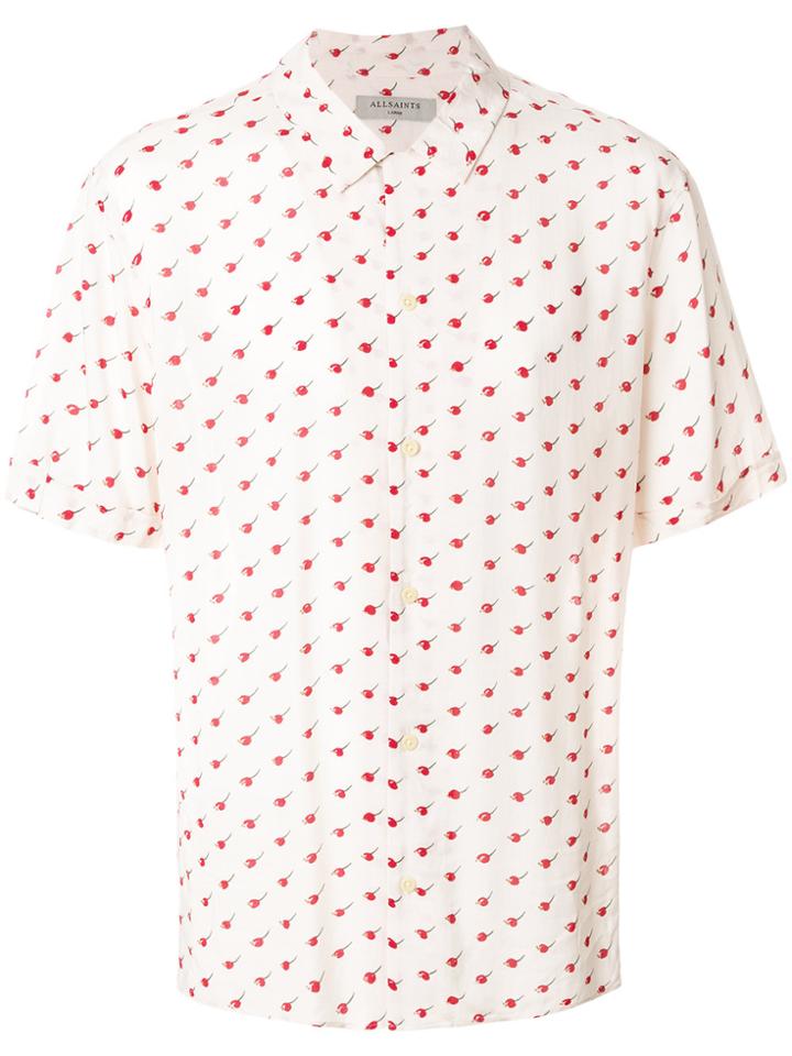 All Saints Cherry Print Shirt - Nude & Neutrals