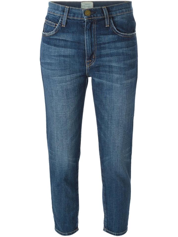 Current/elliott Cropped Jeans, Women's, Size: 27, Blue, Cotton