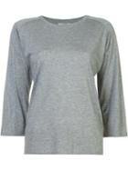 Vince Round Neck Jumper, Women's, Size: Medium, Grey, Cotton/cashmere