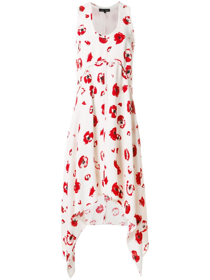 Proenza Schouler Sleeveless Hankerchief Hem Dress - Nude & Neutrals
