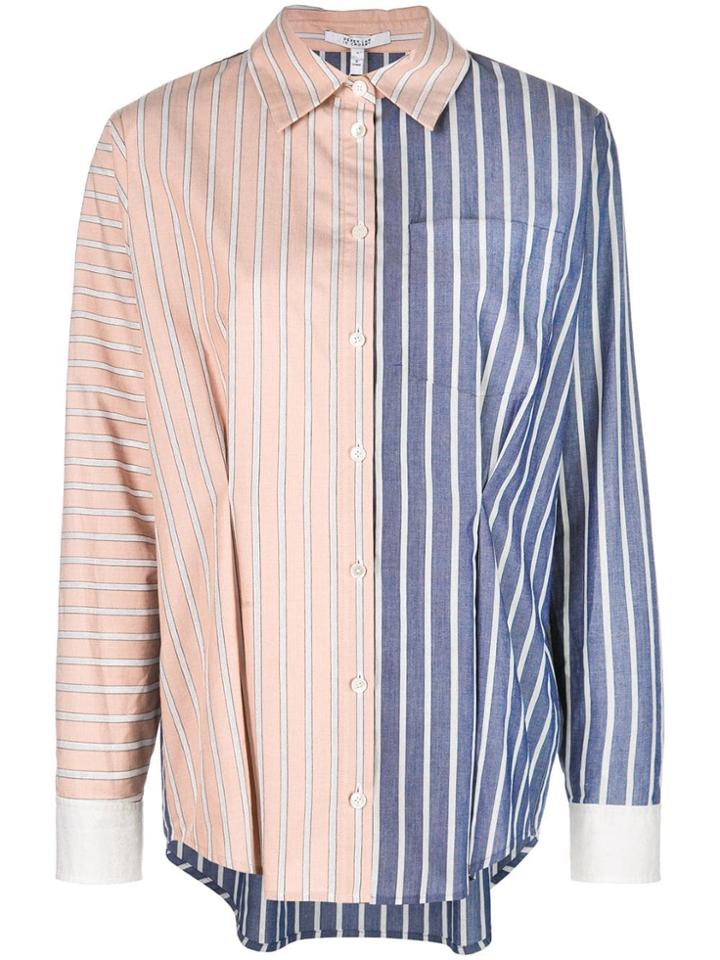 Derek Lam 10 Crosby Striped Shirt - Blue