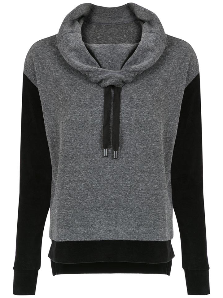 Track & Field Drawstring Sweatshirt - Grey
