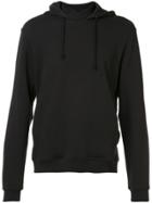 John Elliott Crossed High Neck Hoodie - Black