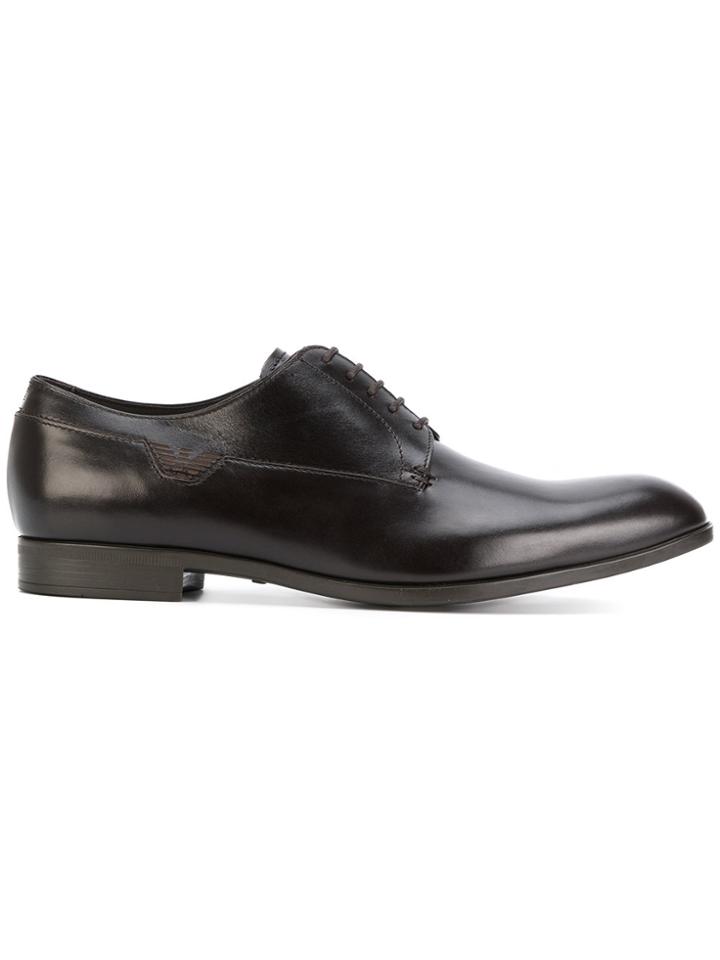 Emporio Armani Classic Derby Shoes - Brown