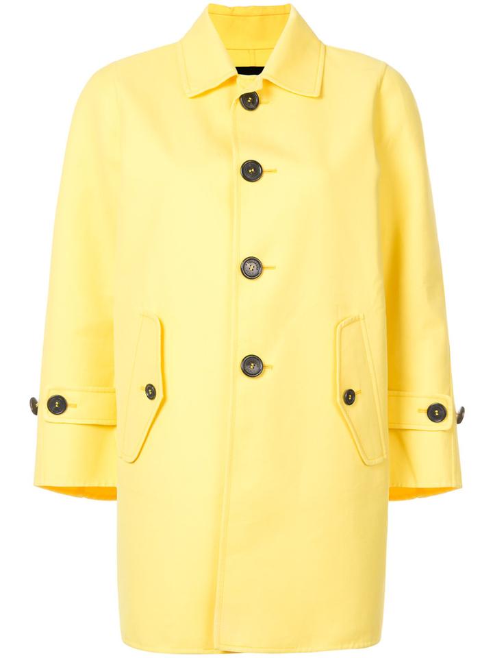 Dsquared2 - Car Coat - Women - Cotton - 38, Yellow/orange, Cotton