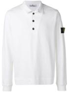 Stone Island Half Button Sweatshirt - White