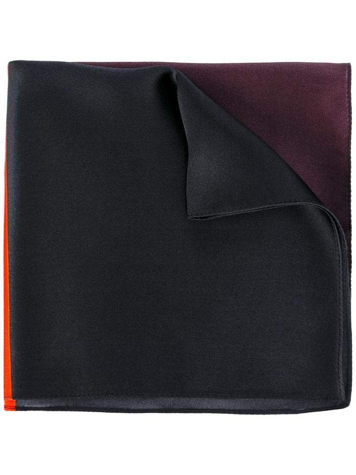 Paul Smith Colour Block Pocket Square, Men's, Black, Silk