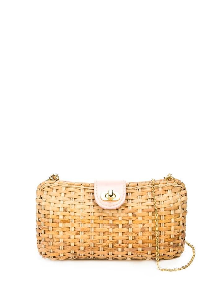 Kayu Straw Clutch Bag - Neutrals