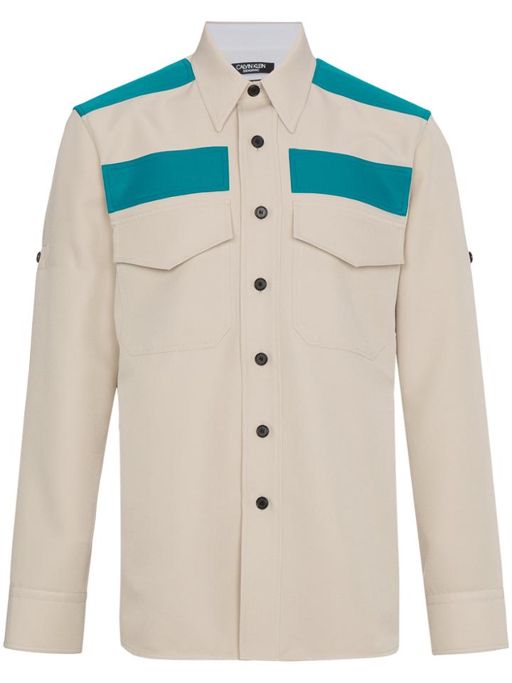 Calvin Klein 205w39nyc Pocket Detail Shirt - Nude & Neutrals