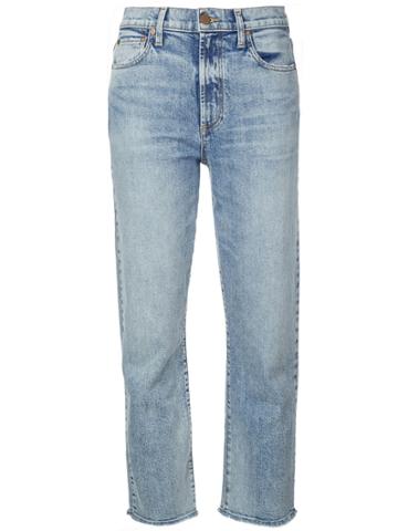 Alice+olivia High Rise Cropped Jeans - Blue