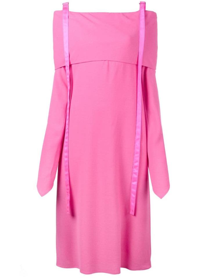 Sies Marjan Off-shoulder Long Sleeve Dress - Pink