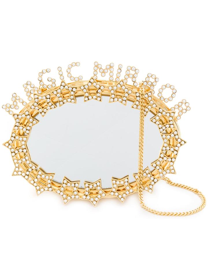 Benedetta Bruzziches Magic Starry Mirror Clutch Bag - Metallic