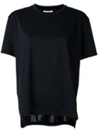 Clane - Oversized Short Sleeve T-shirt - Women - Polyester/rayon - 1, Black, Polyester/rayon