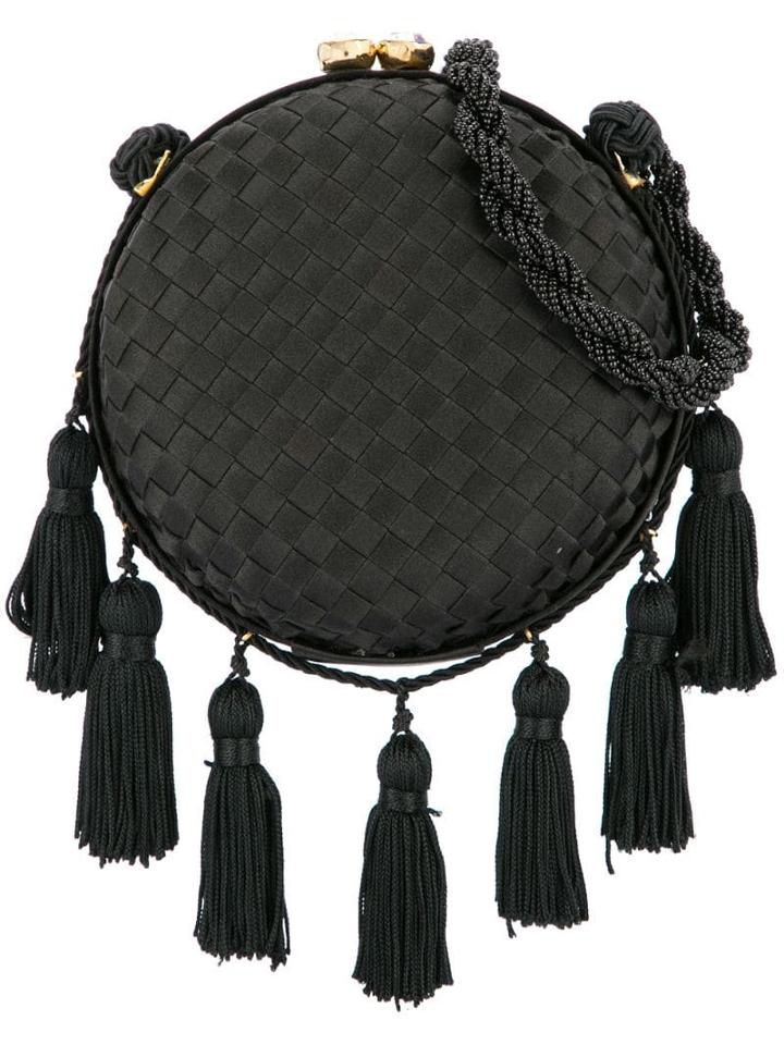 Bottega Veneta Pre-owned Intrecciato Rhinestone Beads Fringe Purty