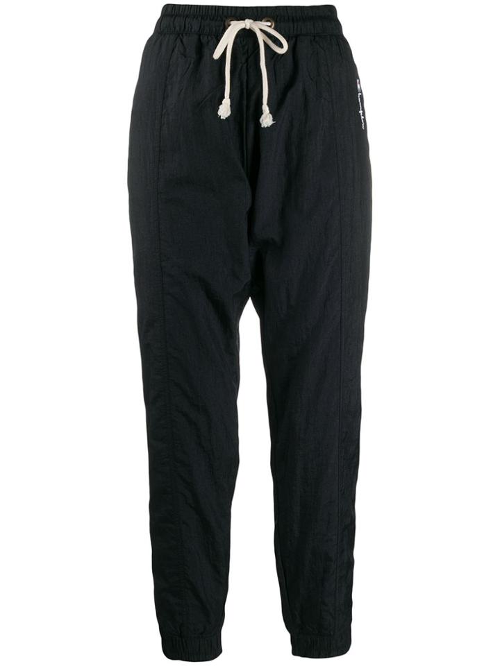 Champion Drop Crotch Track Pants - Black