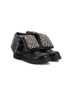 Florens Teen Crystal Embellished Boots - Black