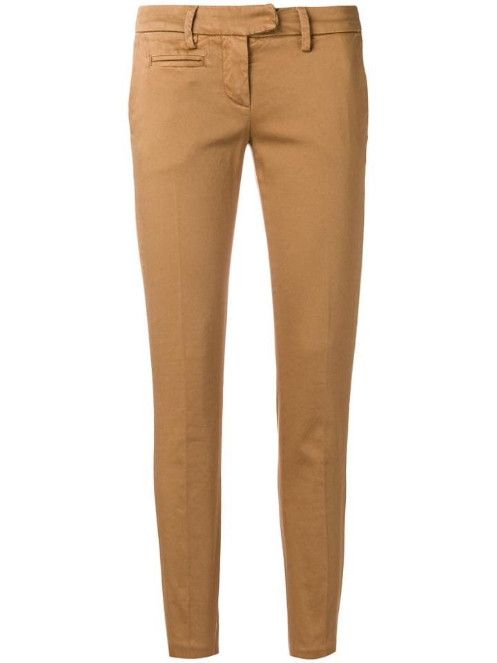 Dondup Skinny Chino Trousers - Brown