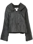Issey Miyake Vintage Crinkle Effect Jacket - Grey