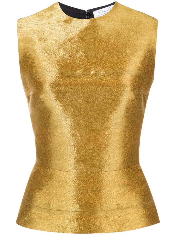 Oscar De La Renta Wired Blouse - Black