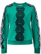 Carolina Herrera 'techno' Sweatshirt, Women's, Size: Small, Green, Nylon/spandex/elastane