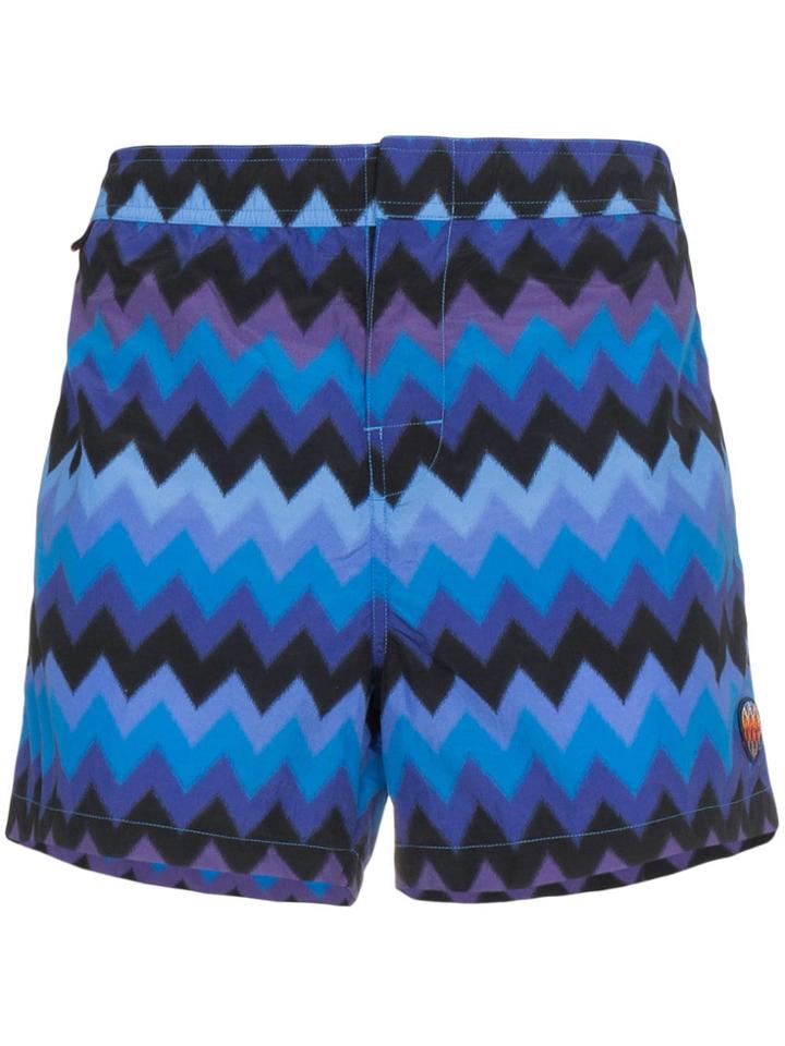 Missoni Mare Large Zig Zag Swimshorts - Blue