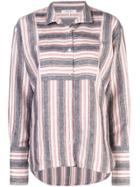 Frame Striped Long-sleeve Shirt - Blue