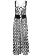 Yigal Azrouel Button-front Eyelet Dress - Black
