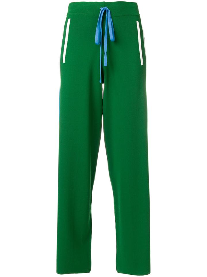 P.a.r.o.s.h. Runner Flared Trousers - Green