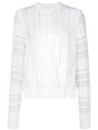 Comme Des Garçons Noir Kei Ninomiya Open Back Jumper - White