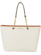 Monogram Tote - Women - Pvc - One Size, Nude/neutrals, Pvc, Michael Michael Kors
