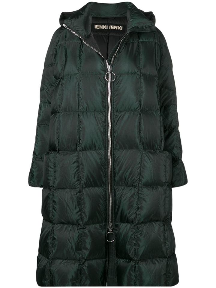 Ienki Ienki Pyramide Hooded Puffer Coat - Green