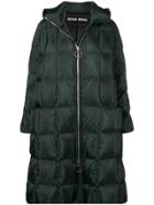 Ienki Ienki Pyramide Hooded Puffer Coat - Green